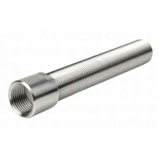 Prolongador p/ Torneira de Chopp - Rosca G5/8" X 15 cm - Sem Flange - Aço Inox