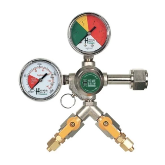 Regulador de Pressão CO2 Chopp - 2 Saídas