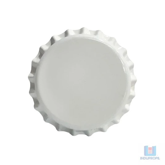 Tampinha tipo corona branca 26mm