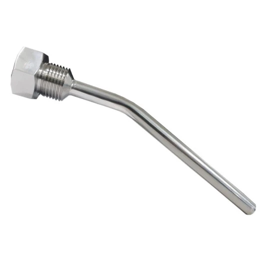 Poço Termométrico Curvo em Inox 140 mm 