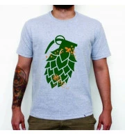 Camiseta Explosão de Amargor - Cinza M