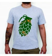 Camiseta Explosão de Amargor - Cinza XG