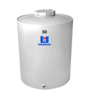 Pipa Polipropileno Fundo Plano 50 Litros Branca