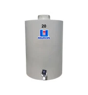 Pipa Polipropileno Fundo Plano 20 Litros Bege