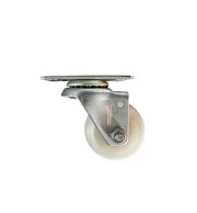 Rodízio SGPL 210 Nylon Branco 2" com Giro - Cap. 50KG