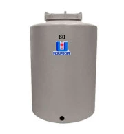 Pipa Polietileno Fundo Plano Rotomoldada 60 Litros Bege