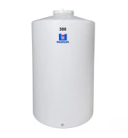 Pipa Polietileno Fundo Plano Rotomoldada 300 Litros Branca