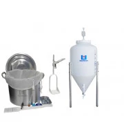 Kit Cervejeiro BIAB Alumínio com Fermentador Cônico- 40 Lt