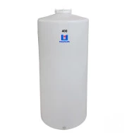 Pipa Polietileno Fundo Plano Rotomoldada 400 Litros Branca