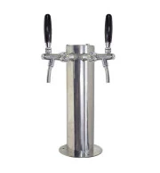 Torre Chopp Inox Plus Com 2 Torneiras Italianas
