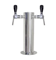 Torre Chopp Inox Plus Com 2 Torneiras Belgas