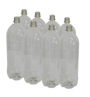 Garrafa Pet 2 Litros Cristal Com Tampa Kit 78 UND