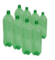Garrafa Pet 2 Litros Verde Com Tampa Kit 78 UND