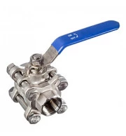 Válvula Esfera Tripartida Inox 304 - Rosca 1/2"