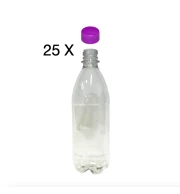 25 garrafa pet 500 ml tampa lilás
