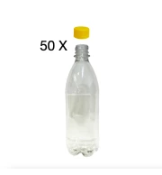 50 garrafas pet 500ml com tampa aparela