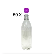50 garrafas pet 500 ml tampa lilás