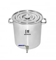 Caldeirão Cervejeiro Aço Inox nº 35 com Válvula Inox - 32 Litros