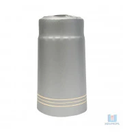 A cápsula para garrafa de vinho ou lacre térmoencolhivel para garrafas de vinhos cor prata