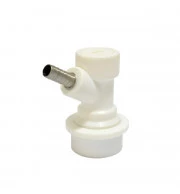 Conector Ball Lock Branco para Gás Post Mix - Espigão 1/4"