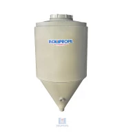 Fermentador Cônico PP com parede dupla - Bege-  capacidade de 50 Litros 