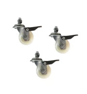 Kit com 3 Rodízios para Fermentadores Linha Plus