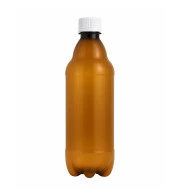 Pacote 110 Garrafas Pet 1 Litro Âmbar C/ Tampa