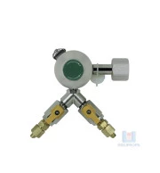 Regulador de Pressão Cego para CO2 Chopp Pré-Calibrada - 2 Saídas