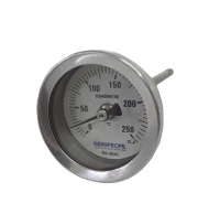 Termômetro Bimetálico 3x1/2 Inox 0-250°C - 100mm