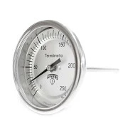 Termômetro Bimetálico 3x1/2 Inox 0-250°C - 200mm