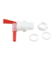 Torneira PP Bico Vermelho 3/4" com Porca – 28E