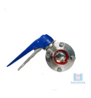 Válvula Borboleta Sanitária Maciça Inox 1" - p/ Solda OD