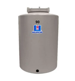 Pipa Polietileno Fundo Plano Rotomoldada 90 Litros Bege
