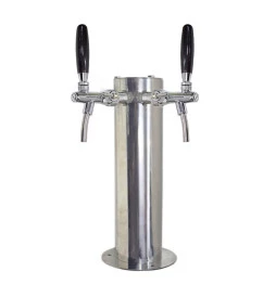 Torre Chopp Inox Plus Com 2 Torneiras Italianas