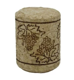 Pacote 1.000 Rolhas Cortiça Cacho de Uva