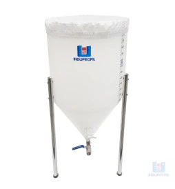 Fermentador Cônico Roto Plus para Kombucha Com válvulas - 125 Litros Branco