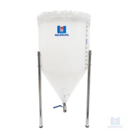 Fermentador Cônico Roto Plus para Kombucha Com válvulas - 45 Litros Branco