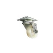 Rodízio SGPL 210 Nylon Branco 2" com Giro - Cap. 50KG