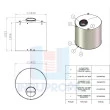 Tanque PP Cilíndrico Fundo Plano 2.000 Litros
