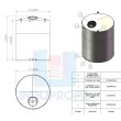 Tanque PP Cilíndrico Fundo Plano 4.000 Litros