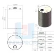 Tanque PP Cilíndrico Fundo Plano 7.500 Litros