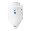 Fermentador Cônico Rotomoldado 25 Litros Branco