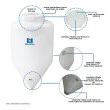 Fermentador Cônico Rotomoldado 50 Litros Branco