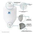 Fermentador Cônico Rotomoldado 100 Litros Branco