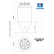 Fermentador Cônico Rotomoldado 100 Litros Branco