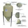 Fermentador Cônico Rotomoldado Plus 75 Litros