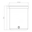 Fermentador de Uva PE Branco 25 Litros