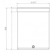 Fermentador de Uva PE Branco 85 Litros