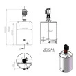 Tanque Misturador em PP com Agitador em Inox 100 Litros