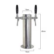 Torre Chopp Inox Plus Com 2 Torneiras Italianas